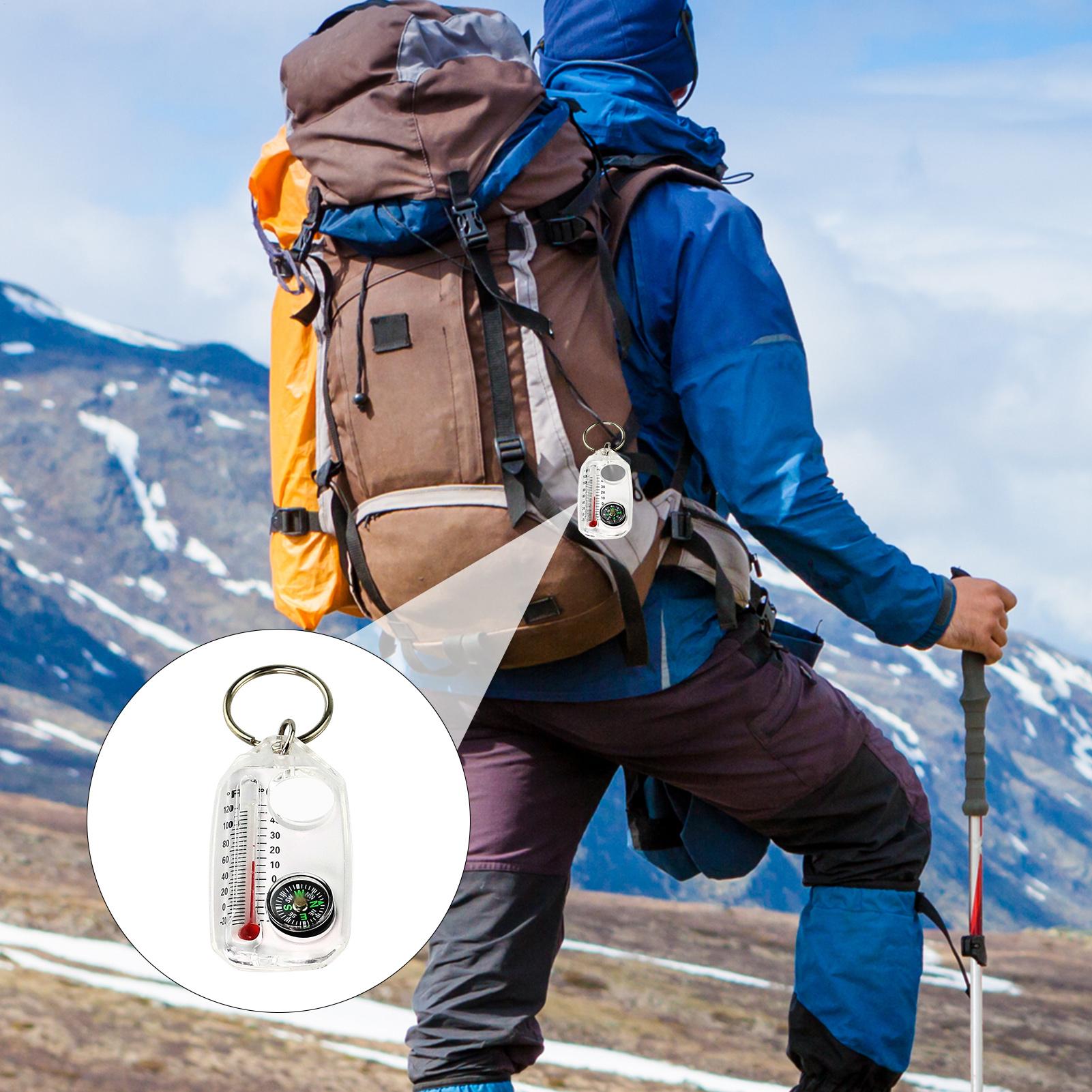 Hunting Outdoor Thermometer - Портативный уличный компас-термометр на брелоке, маленький