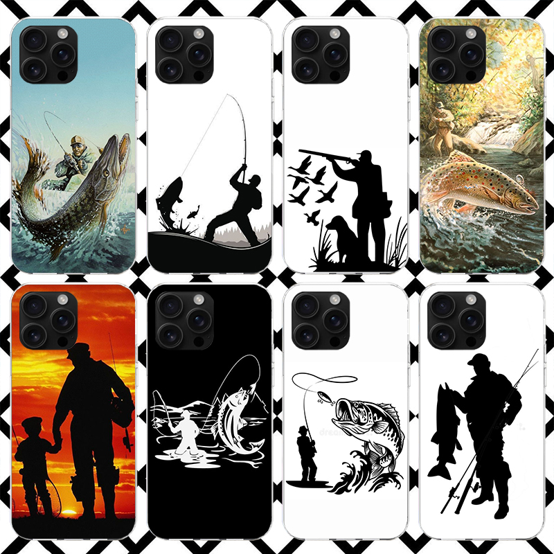 Hunting Quotes - Чехол для телефона Hunting Fishing Man